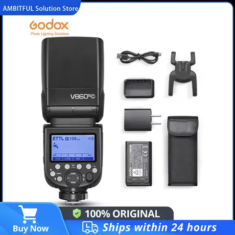 Godox V860III V860III-C V860III-N V860III-S Flash de cámara Speedlite TTL 2,4G HSS Flash para Canon Sony Nikon Fuji Olympus Pentax