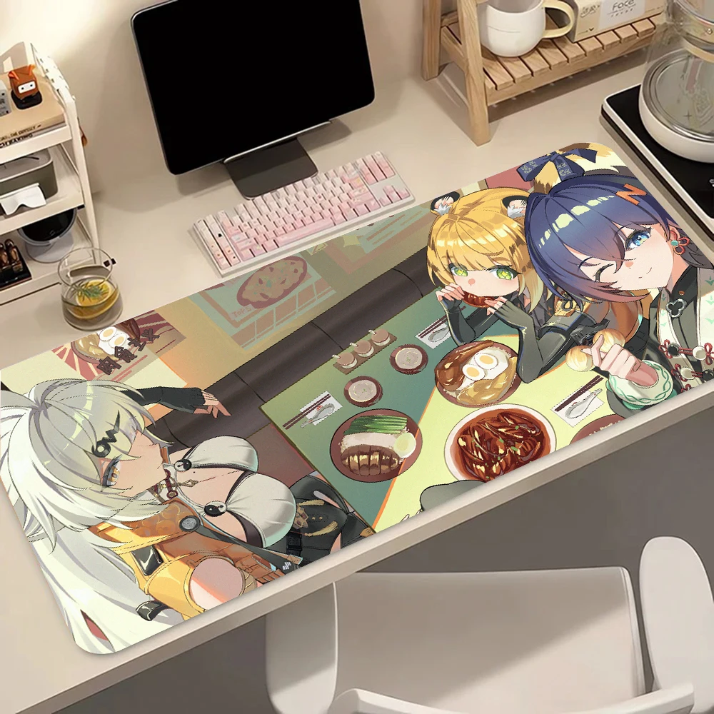لوحة ماوس ألعاب Ju Fufu ZZZ لوحة مفاتيح ألعاب أنيمي Zenless Zone Zero Desk Mouse Mat Speed المطاط الكرتوني الكمبيوتر لوحة ماوس الكمبيوتر #4