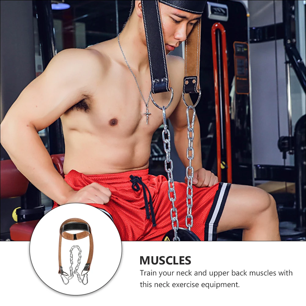 Neck Lifting Harness Durable Sports Fitness Weight Cap Headband Gym Training Equipment Neck Builder Resistance Training