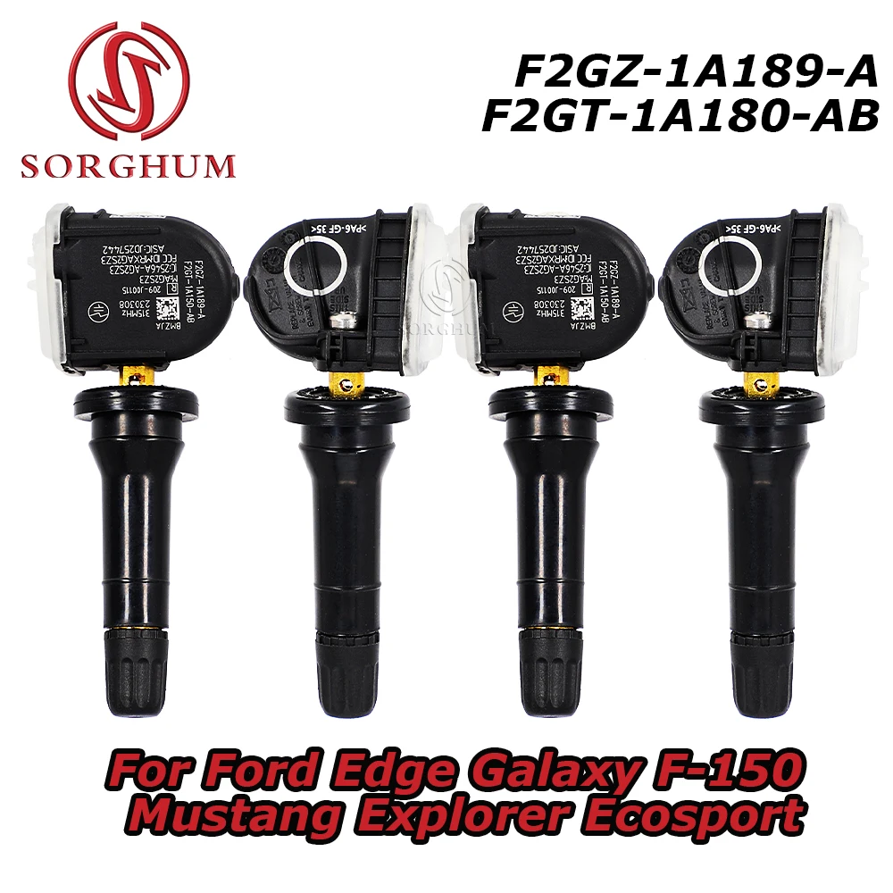 F2GZ-1A189-A F2GT-1A180-AB For Ford Edge Galaxy F-150 Mustang Explorer Ecosport Lincoln Mkx TPMS Tire Pressure Sensor 315MHz