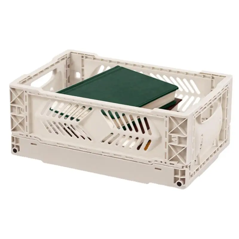 

Folding Desktop Storage Basket Stacking Tableware Box Stackable Folding Storage Crate Shopping Baskets For Bathroom Bedroom