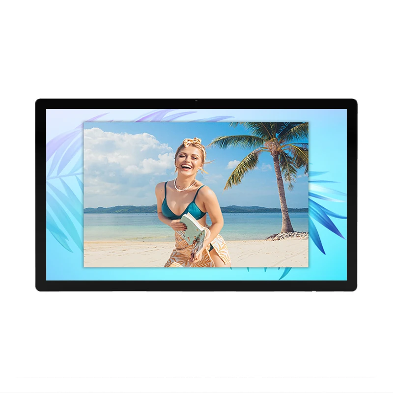 55 Inch Indoor Ultra Thin 21.5 Inch Wall Mount LCD Digital Signage Screen Advertising Display for Shopping Mall Store Office