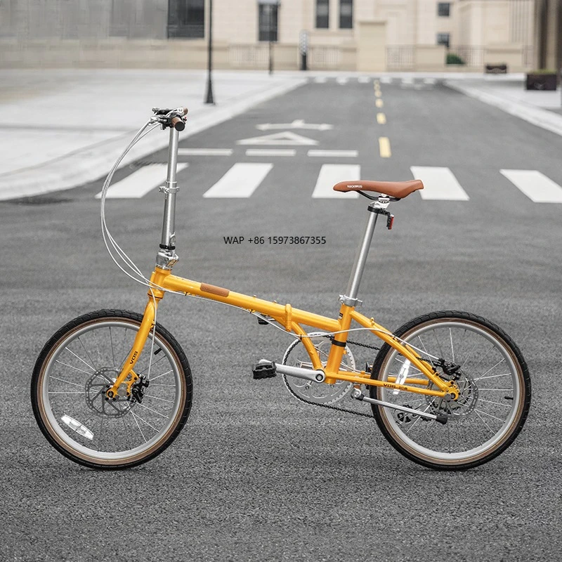 

ROCKBROS 20 Inch Folding Bike Chrome-molybdenum Steel Bicycle Ultralight Mini Compact for City Tour Foldable Bike