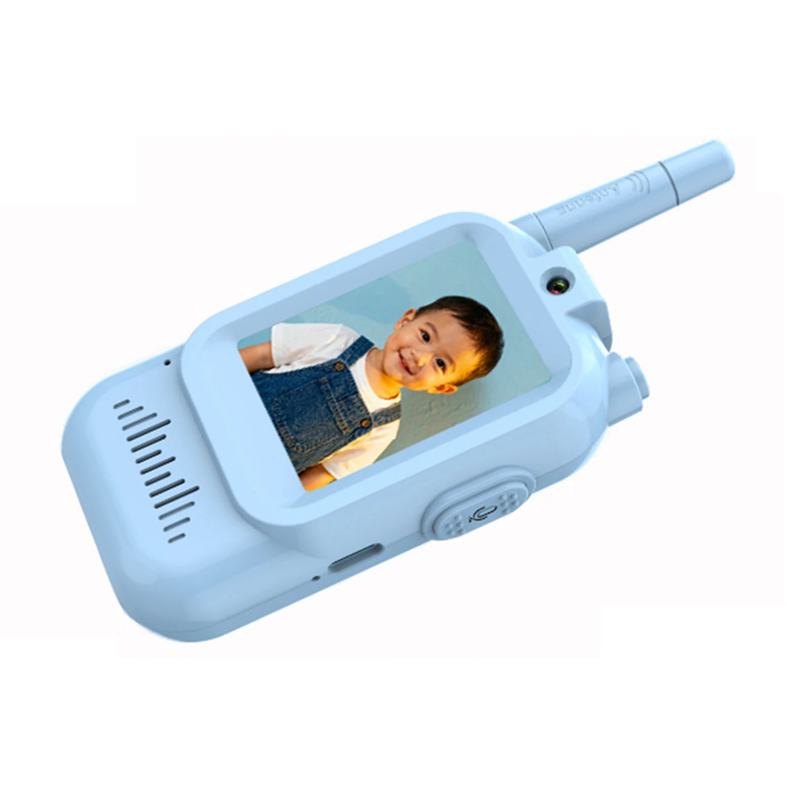 충전식 무전기 2인치 화면 장거리 무전기 3 4 5 6 7 8세 남아 여아용