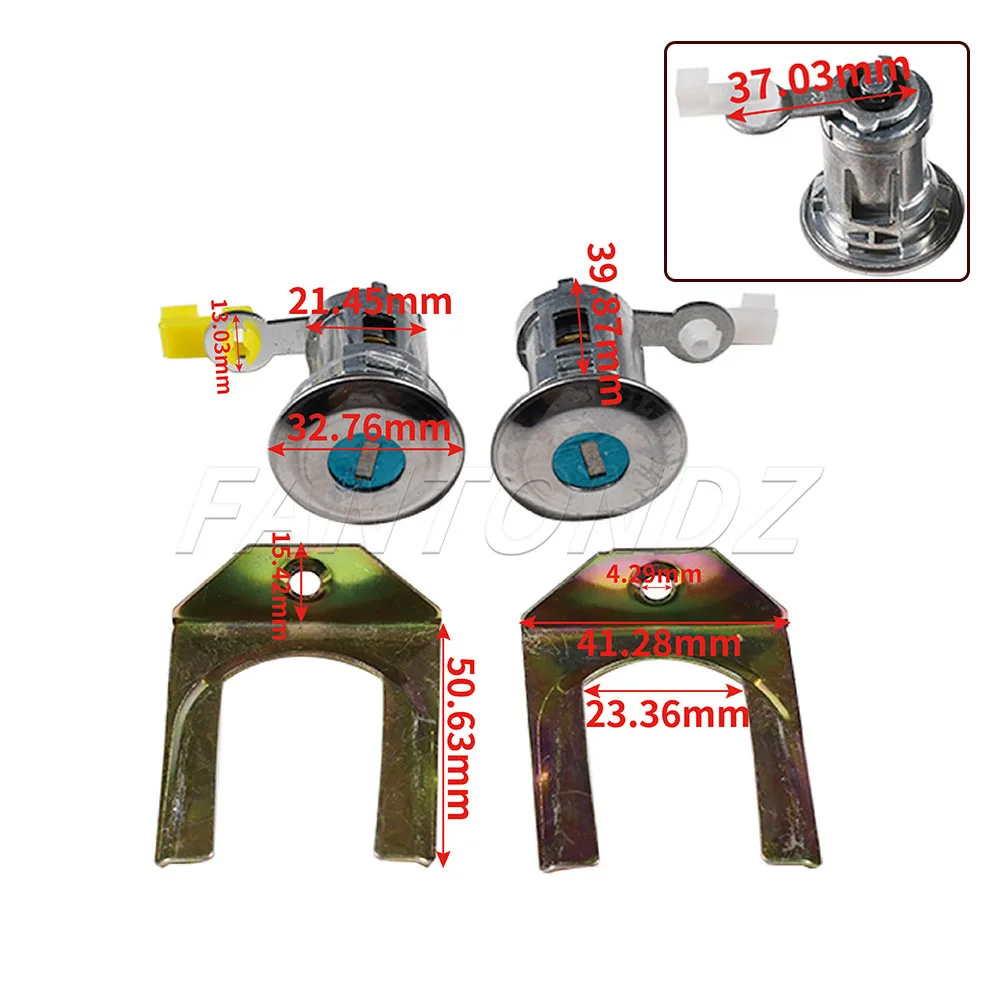 Car Cylinder Door Lock Barrel Key Set For Peugeot 107 Citroen C1 Toyota Aygo 2005-2014 Cylinder 9170.Y8 1608746380 Lock Cylinder