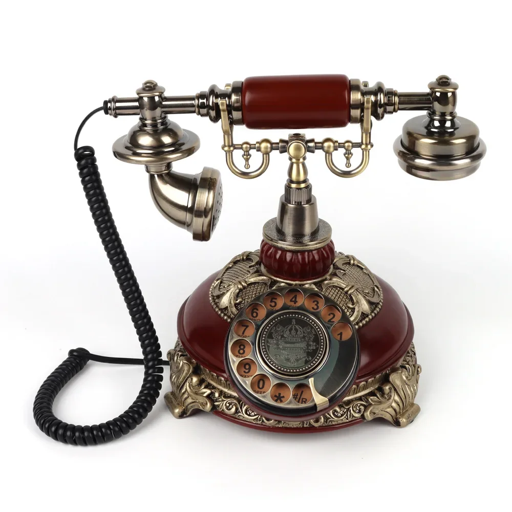 DurableNew Antique Hotel Home Wedding Phone Big Ringtone Fixed Landline Vintage Phone