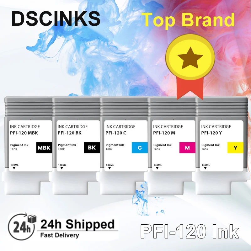 

PFI120 PFI-120 Compatible Ink Cartridge For Canon TM200 TM205 TM300 TM305 200 205 300 305 Printer With Pigment Ink And Chips