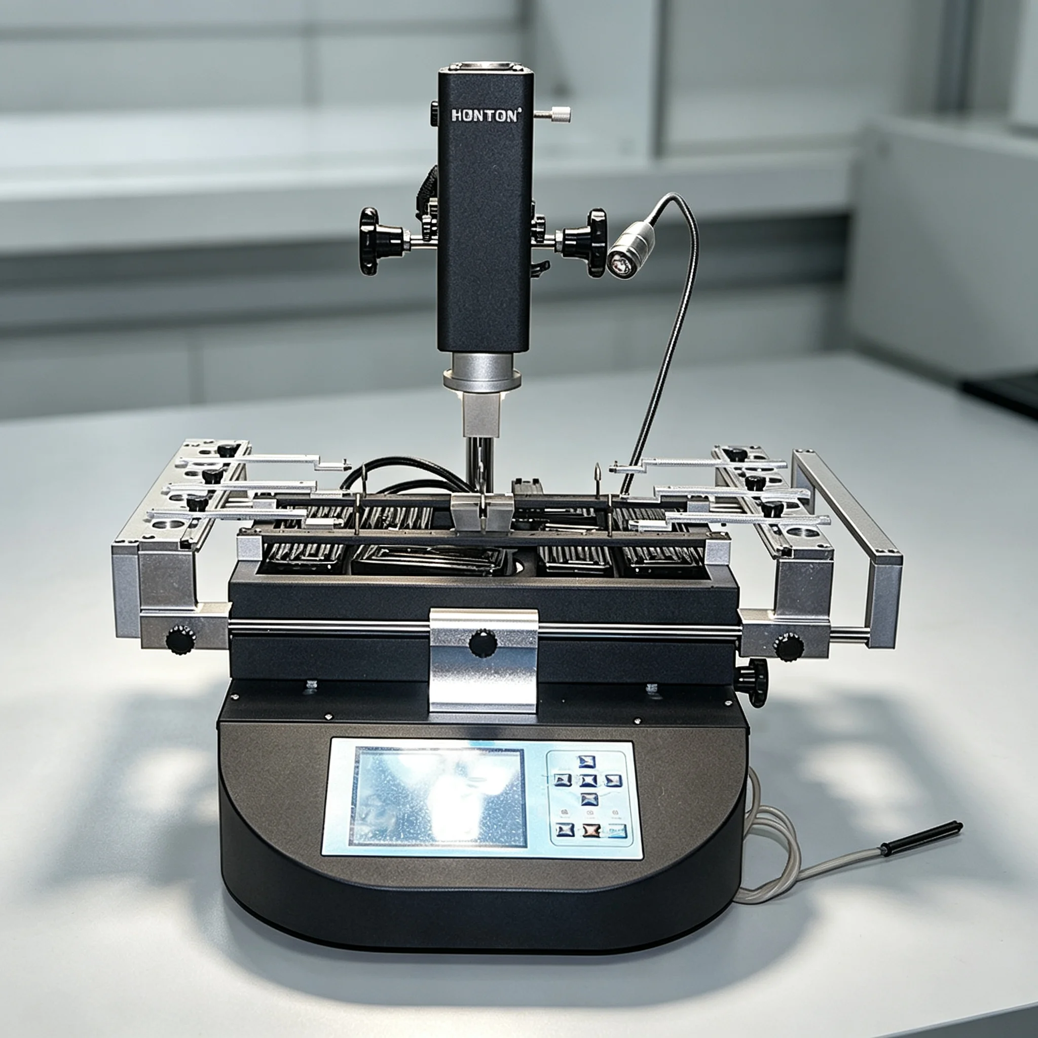 USA Warehouse 110V BGA Rework Station 3 Zones Hot Air Soldering Welding HT R490 Mainboard Chips Repair Machine