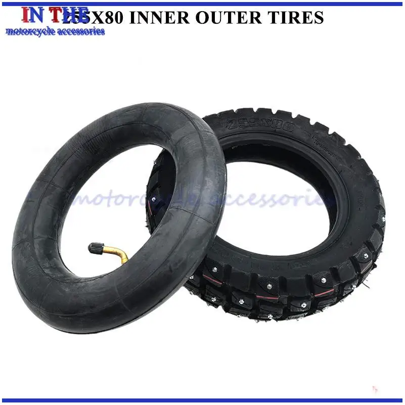 255x80 Snow Tire  Tire 10 Inch Off Road Studded Snow Tires For Electric Scoote