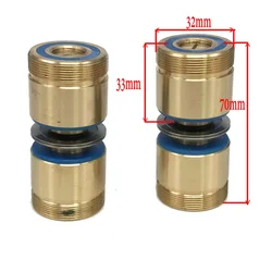 EDM Brass Seat Pulley Roller OD31.5*32*L70mm Guide Wheel Assembly Double Side for EDM Wire Cut Machine