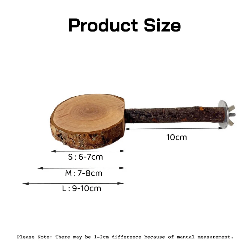 Origin Wood Apple Branch Small Parrot Standing Board Safety Bite Resistant Bird Cage Accessories Fruity Stick Small Pet Supplies view 5