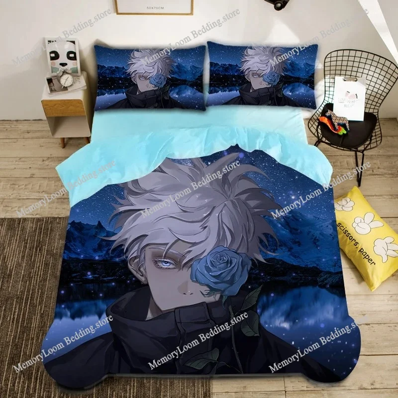 

Jujutsu Kaisen Bedding Set Japan Famous Anime Duvet Cover Sets Comforter Bed Linen Twin Queen King Single Size Dropshipping Gift