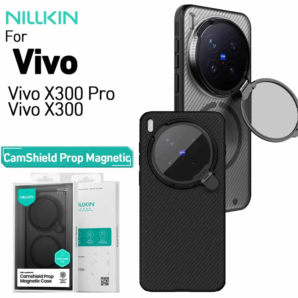 

Магнитный чехол Nillkin CamShield для Vivo X300/X300 Pro, откидная крышка с защитой от падения, защита объектива, защита от отпечатков пальцев