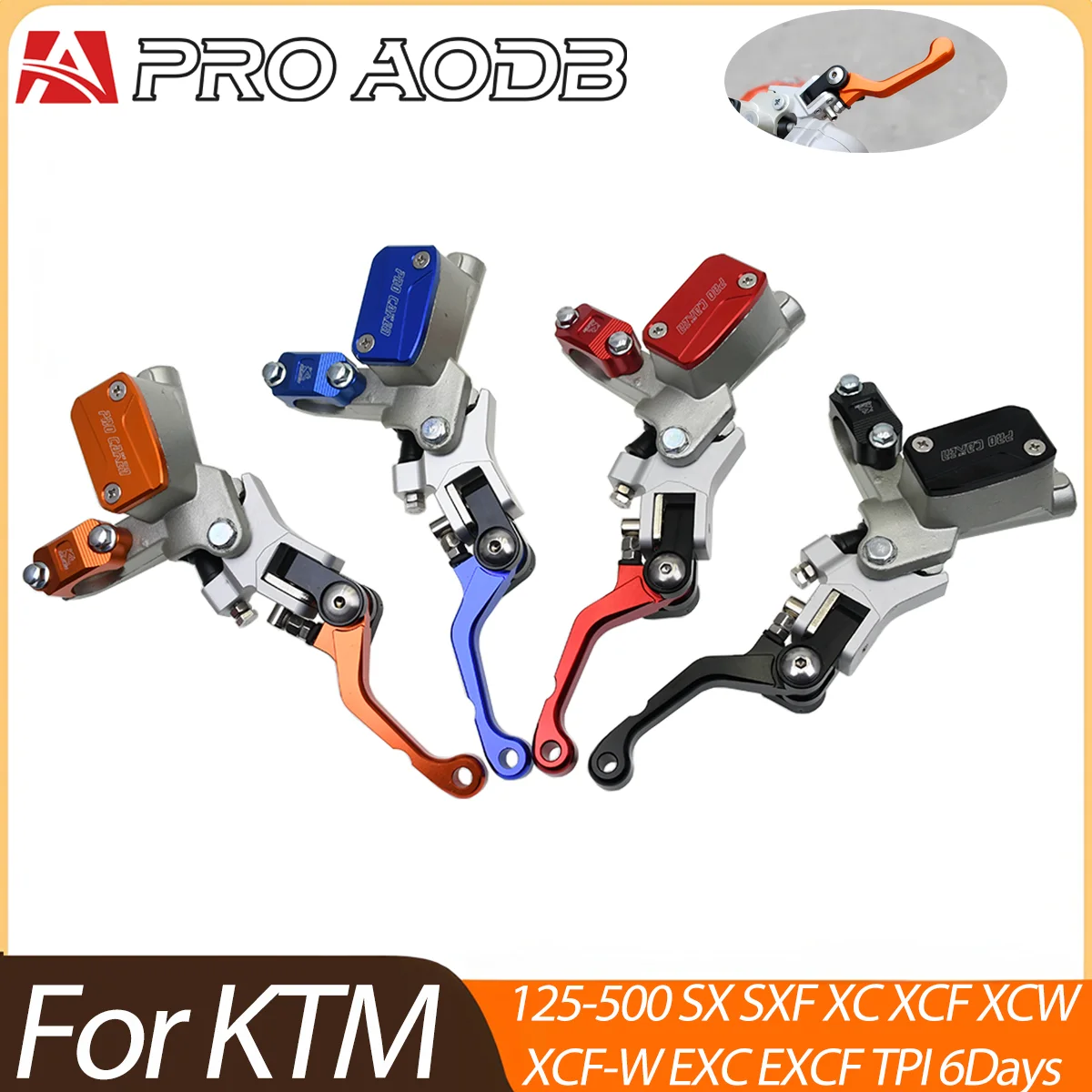 

CNC Hydraulic Brake Master Cylinder Lever & Clutch Lever Set For KTM XC XCF SX SXF EXC EXCF XCW XCFW Motorcycle Modified Handle
