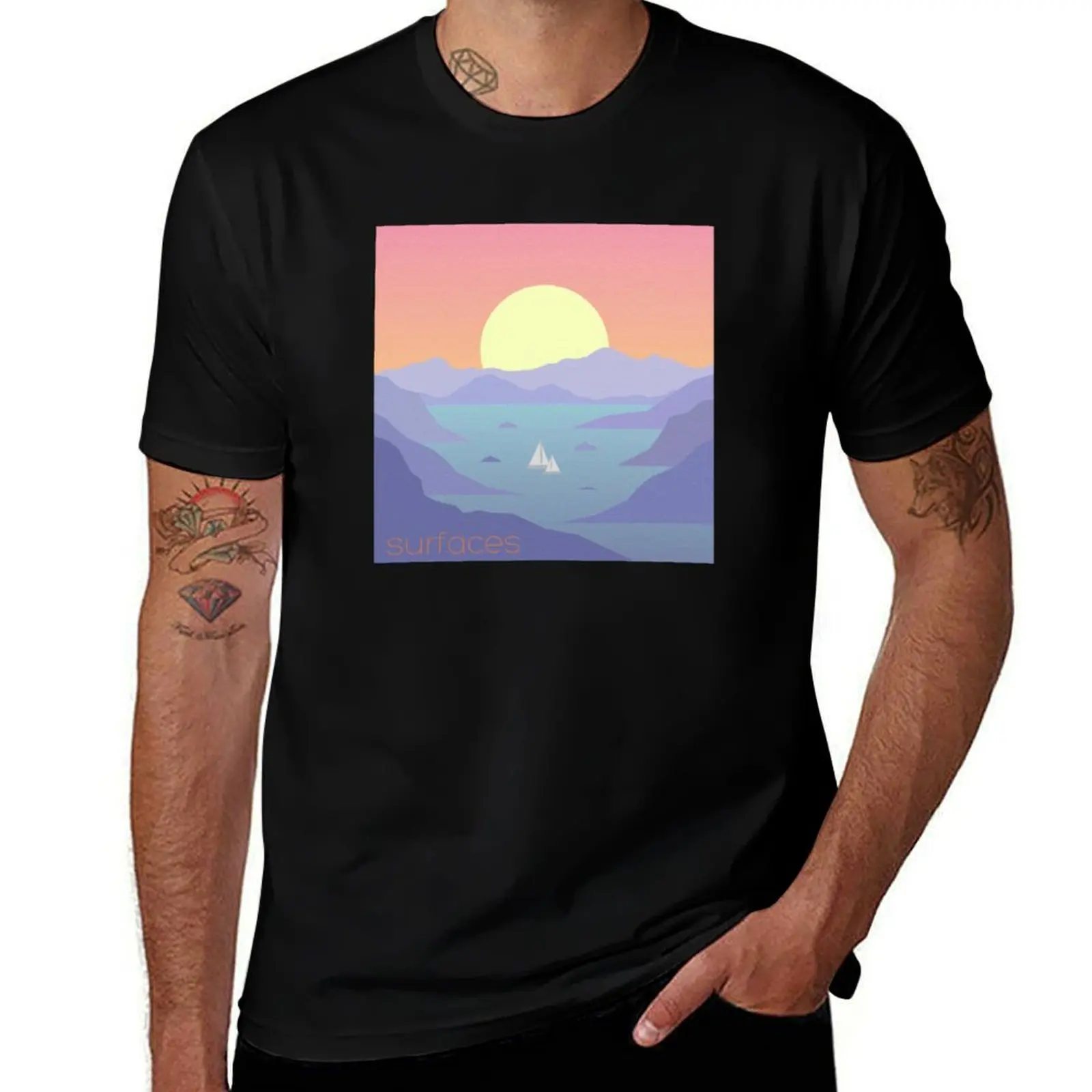 Surfaces Band Cover T-Shirt funny t shirts cotton T-Shirt
