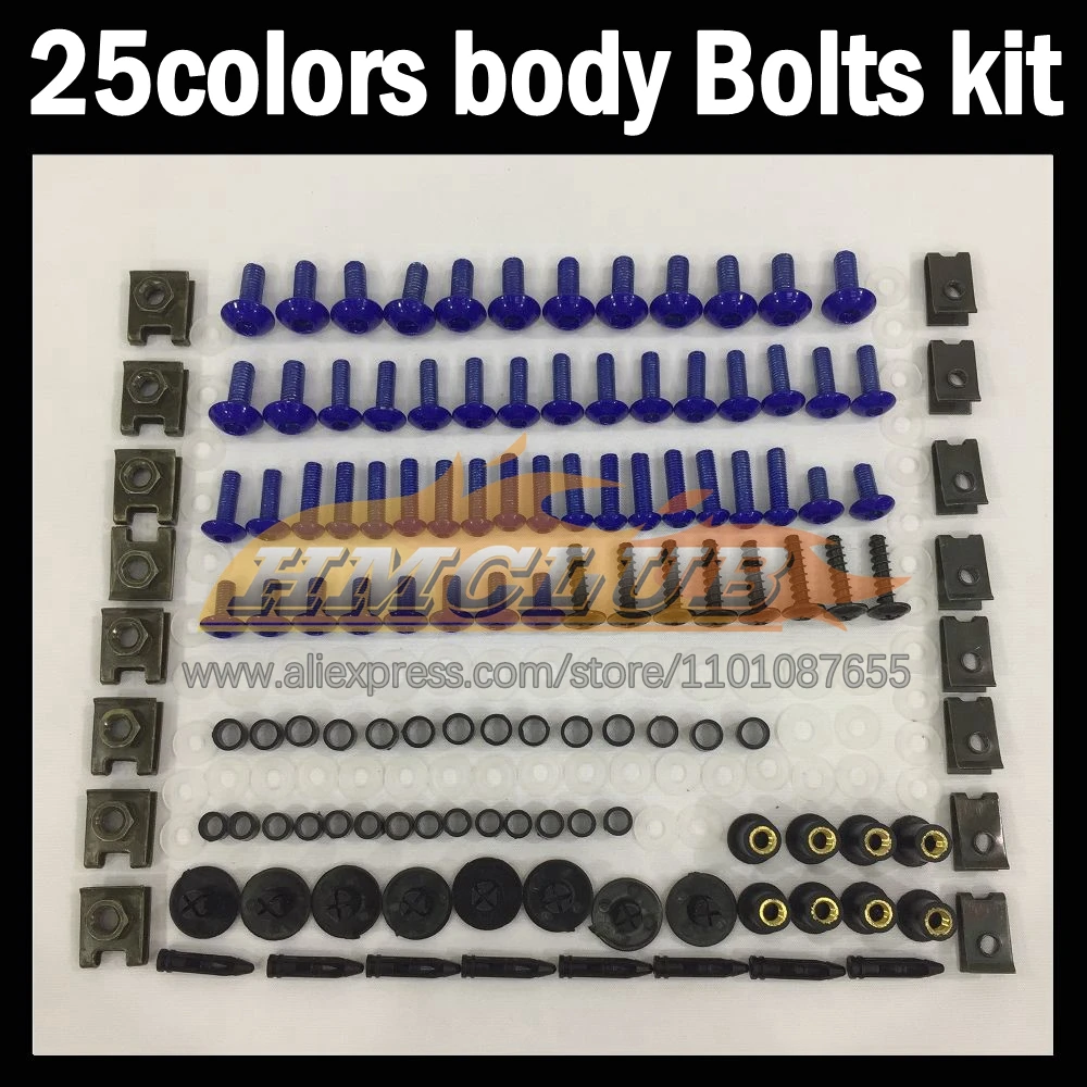 268ps Full Screws Kit Body bolt For HONDA CBR929RR CBR900RR CBR 929 RR 900RR CBR929 RR 00 01 2000 2001 Fairing bolts screw NutS