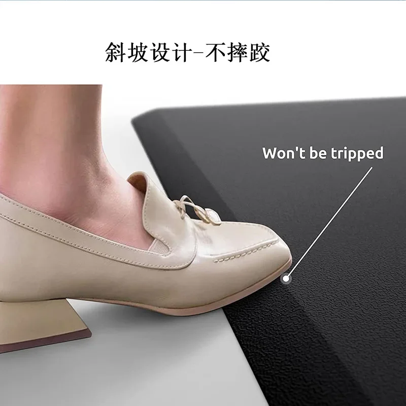 

Modern anti-fatigue kitchen floor mat Comfortable PVC and polyurethane leather soft non-slip bedroom and living room