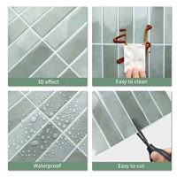 5/10sheets Peel and Stick Backsplash Tile for Kitchen Bathroom, Self Adhesive Tiles Stick on Wall Tiles 3