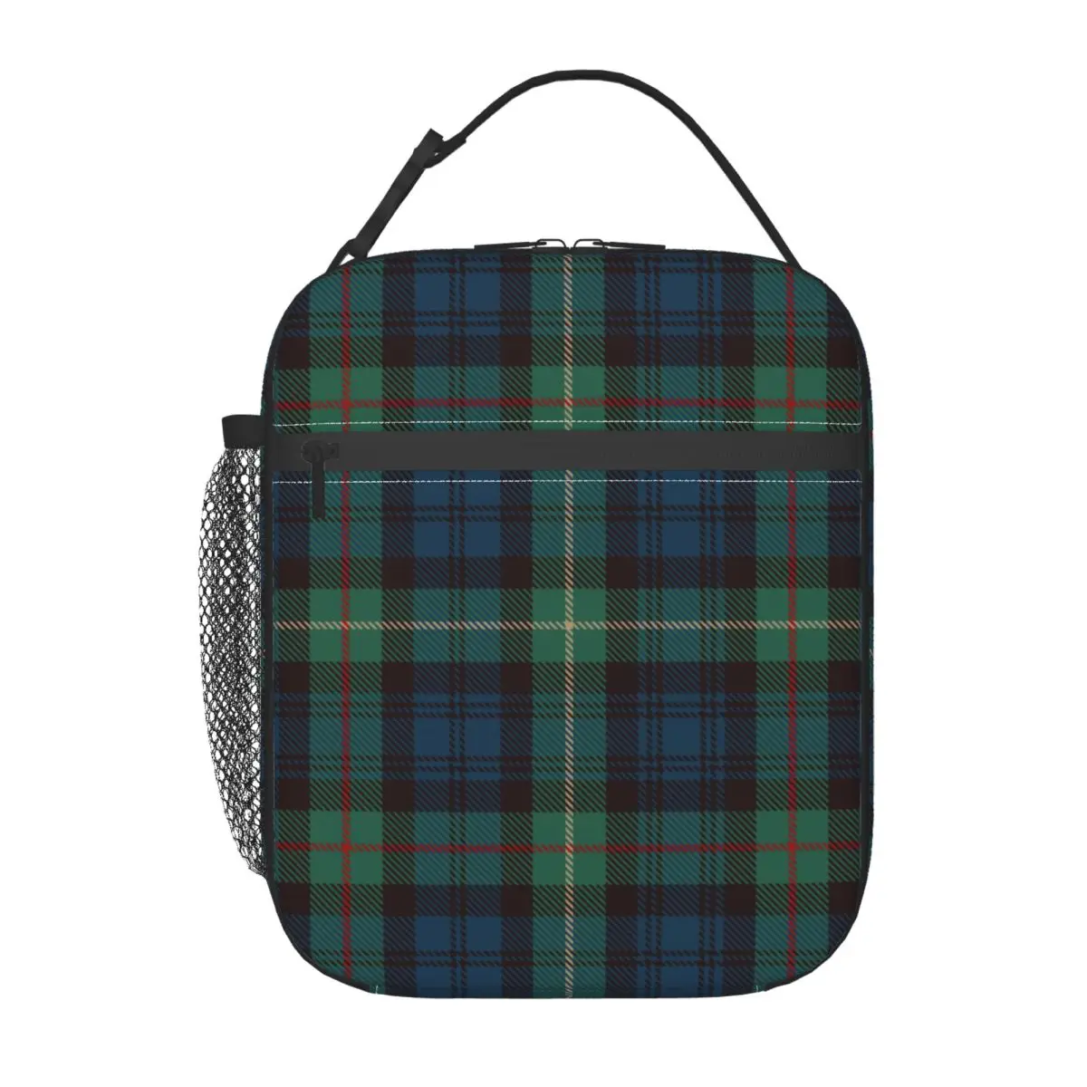 

Tartan Rustic Green Blue Black Watch Plaid Insulated Lunch Bags Thermal Bag Meal Container Tote Lunch Box Bento Pouch College