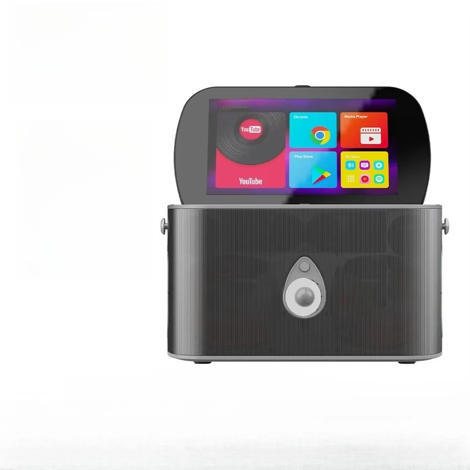 

Projection Screen High Power Speaker USB LED BT Speaker With Karaoke Feature Wireless Led Speaker