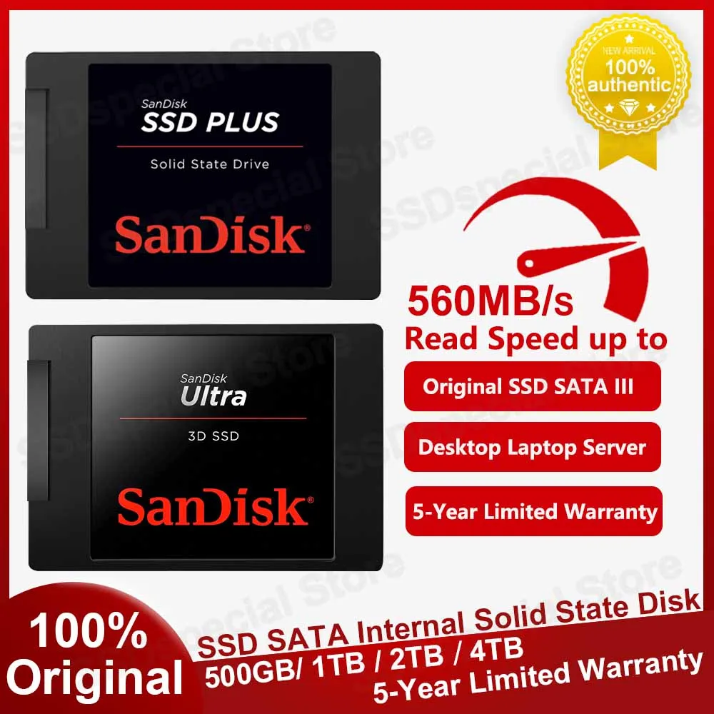 100% Original for 250GB 500GB 1T 2TB 4TB SSD Ultra 3D SSD SATAIII Internal Solid State Hard Drive HD Disk 2.5 PC Laptop Computer