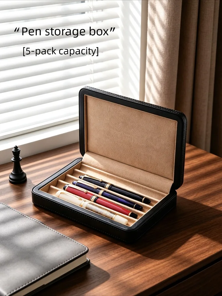 estuche-de-almacenamiento-para-plumas-estilograficas-tramol-de-5-ranuras-estuche-portatil-de-cuero-de-primera-calidad-bolsa-para-boligrafos-resistente-a-los-aranazos-suministros-escolares-papeleria