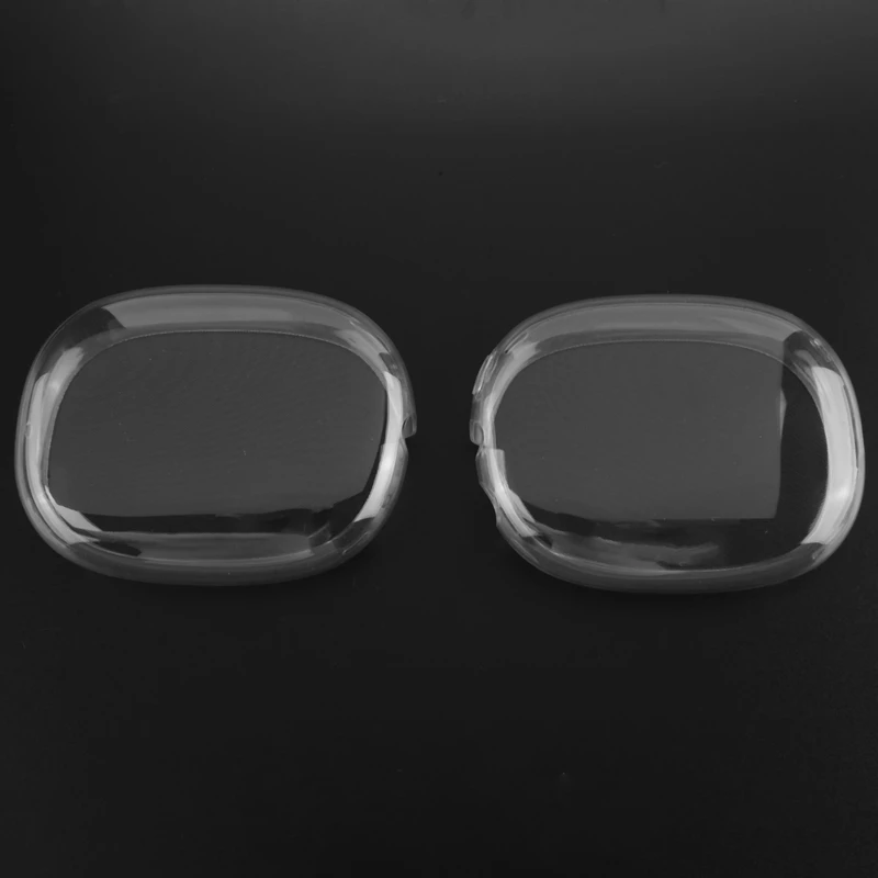 RISE-2Pcs Soft Anti-Scratch Transparent Cover For  Max TPU Wireless Shockproof Headphones Case Sleeve