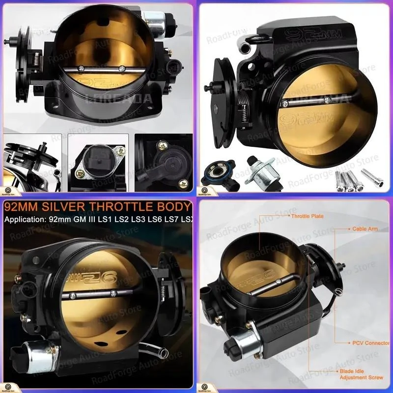92mm 102mm LS Throttle Body with TPS Sensor IAC for LSX LS1 LS2 LS3 LS6 LS7 Car Modification Parts Drive By Wire Air Intake