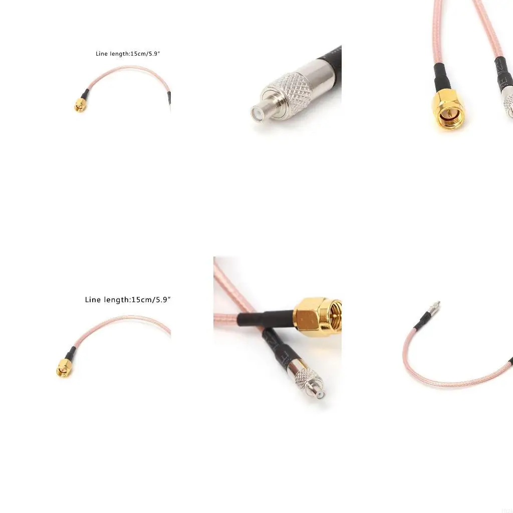193A Straight TS9 Female To SMA Male Plug RG316 Coaxial Pigtail Cable Assembly E