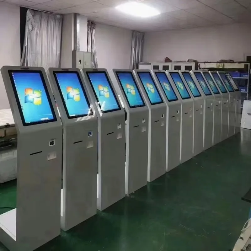 Queuing Software Wired Wireless 23.6 Inch TouchScreen Electronic Queue Management System Ticket Kiosk Queuing Solution