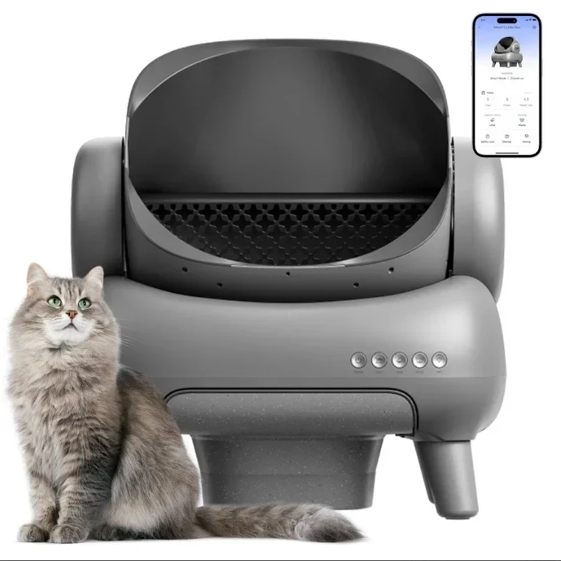 Neakasa M1 Open-Top Self Cleaning Cat litt Box, Automatic Cat litt Box with APP Control Odor-Free Waste Disposal