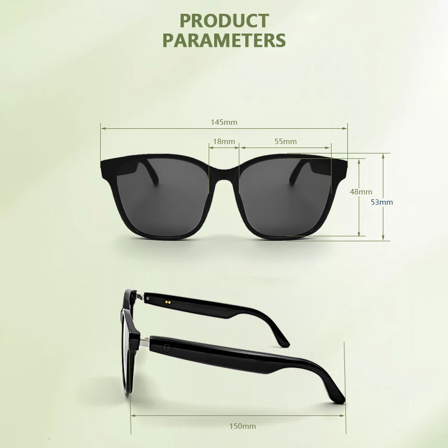 SENBONO 女性男性スマートメガネカメラコントロール Bluetooth 通話音楽コントロールボリュームコントロールサングラス屋外オフィス用