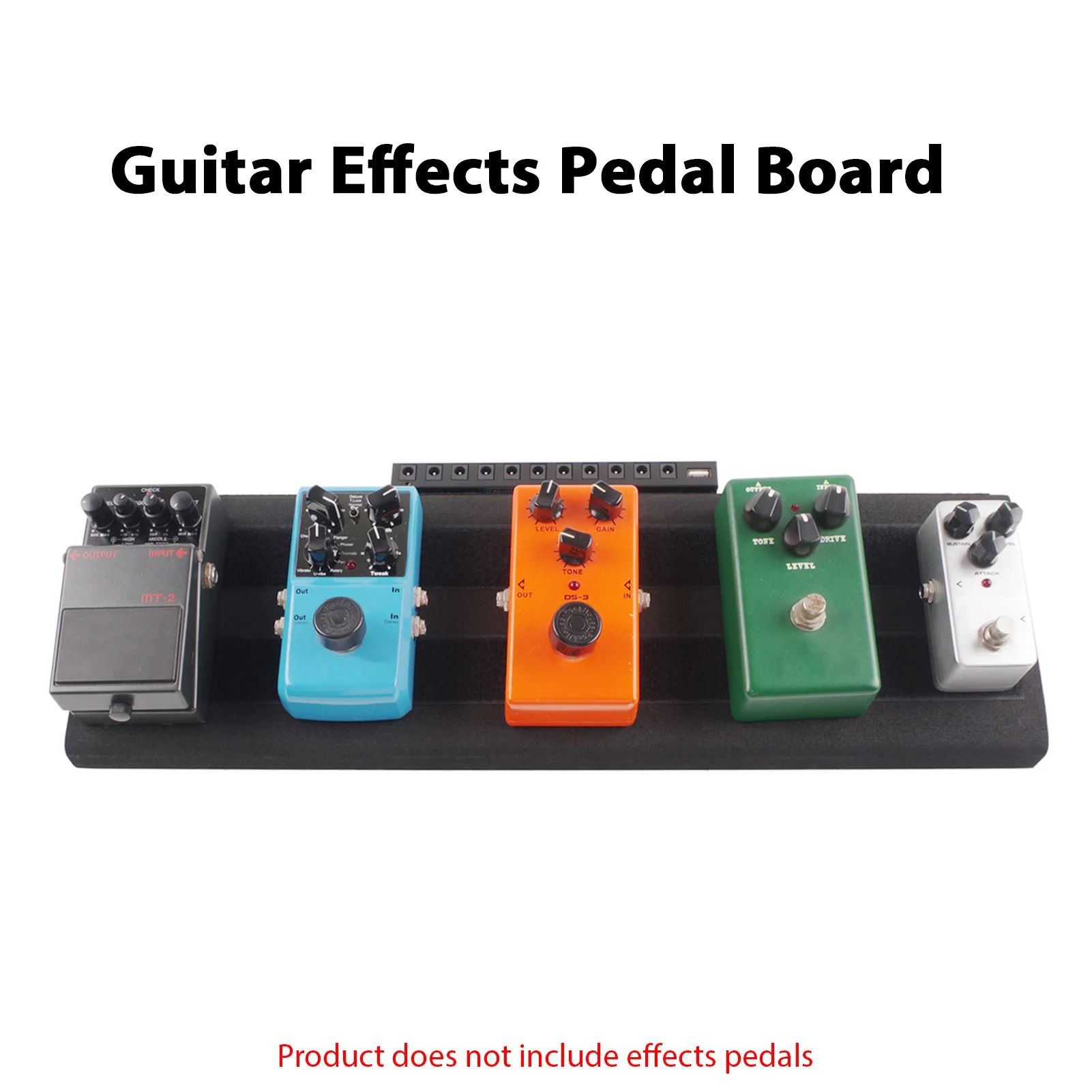 Guitar Effects Pedal Board High Density EVA Pedalboard Lightweight Portable Effect Pedal Board with Adhesive Tape Cable Manageme