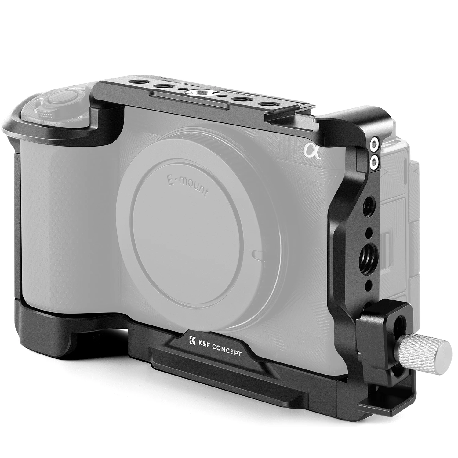 Jaula Completa para Cámara K&F CONCEPT para Sony ZV-E1 con Riel NATO y Pines de Localización ARRI