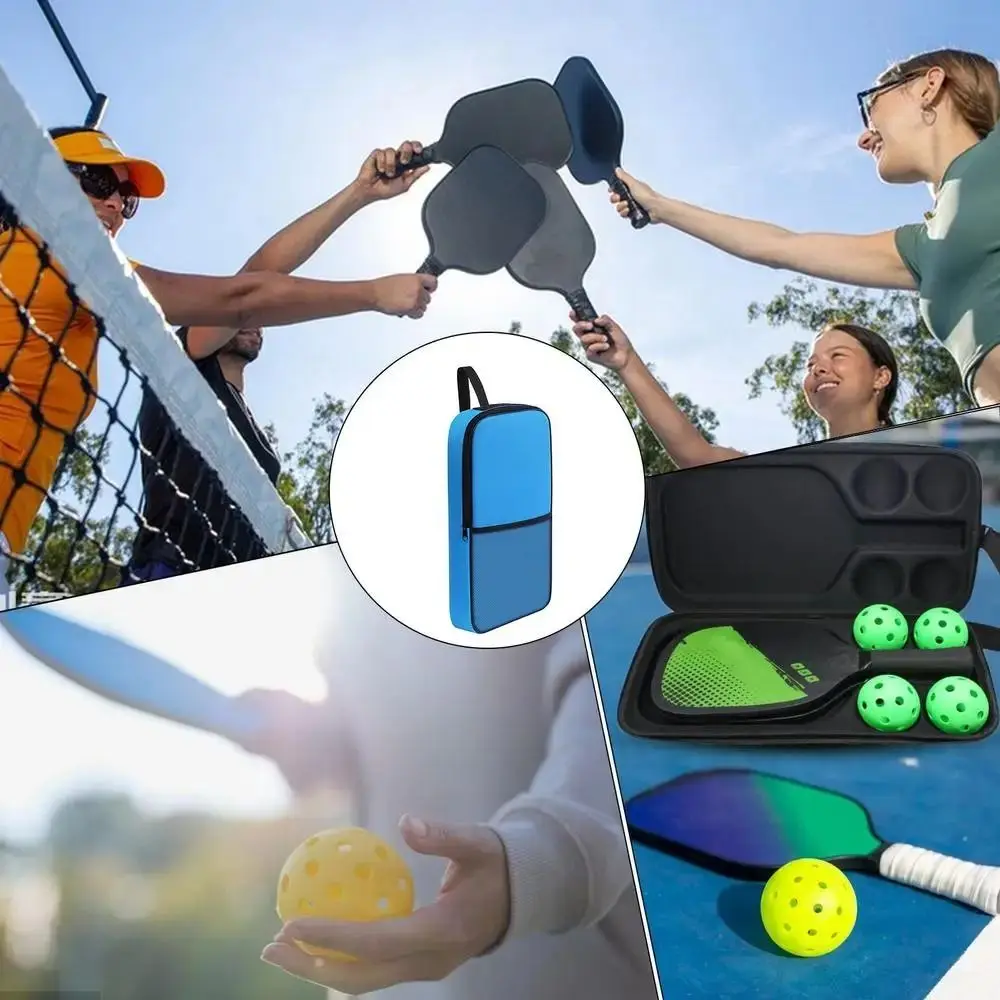 

Вместительная сумка-кроссбоди для пиклбола, водонепроницаемая, с регулируемым ремнем, на молнии, профессиональная.