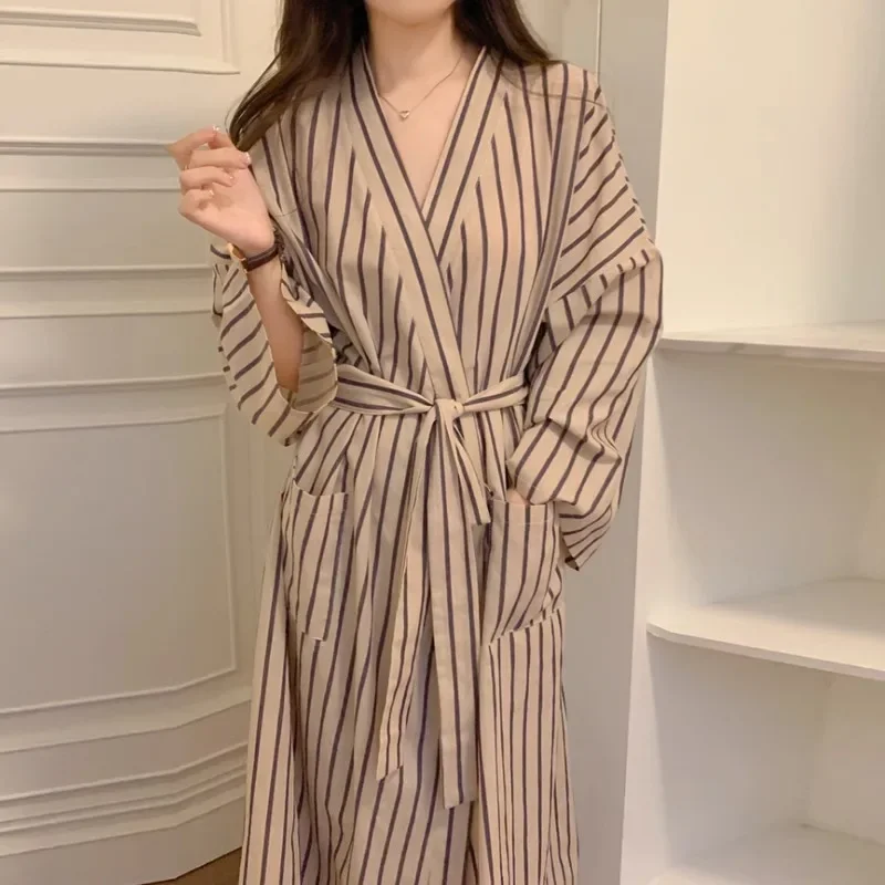women's-bathrobe-all-season-long-sleeve-striped-kimono-style-robe-–-loose-fitting-relaxed-retro-style-pajamas-and-loungewear
