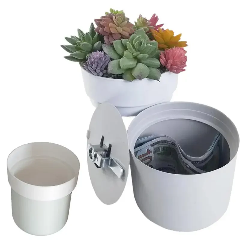 

Flower Pot Diversion Safe Money Stash Secret Spare Key Hider Compartment Flower Pot Key Hider Box With Key Lock