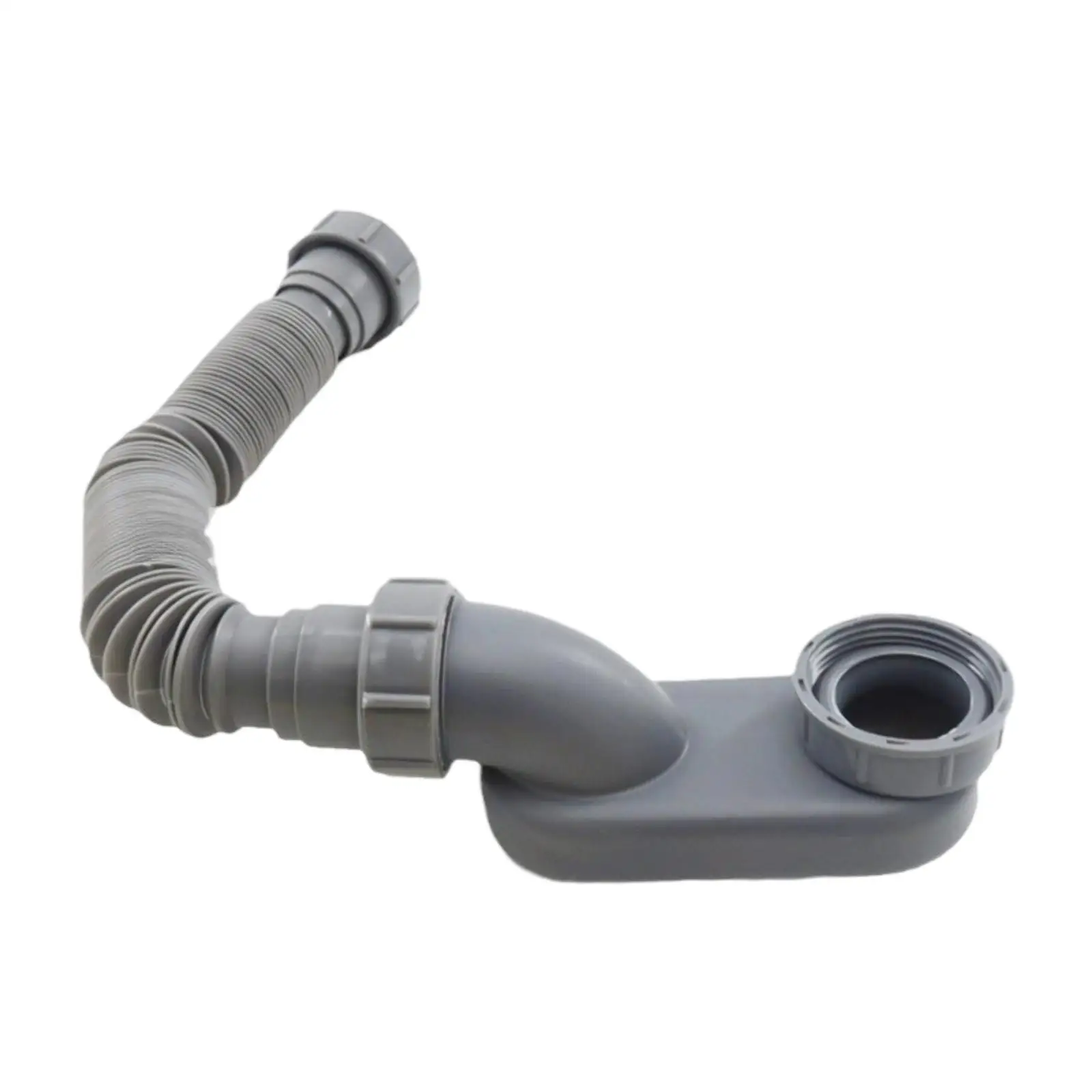 Low Profile Bathtub Shower Drain Pipe P-Trap Professional Leakproof Tub Drain 1