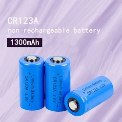 for CR123A battery 1300mAh 3.7V battery Li-ion non-rechargeable CR123A battery for LED flashlight travel wall charger