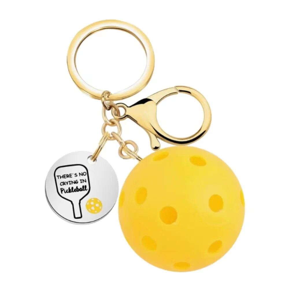 Pickleball Bag Tag Keyring Hot Selling English Pickball Pendant For Party Hoilday Handbag Birthday Gift Car Keychain Accessories