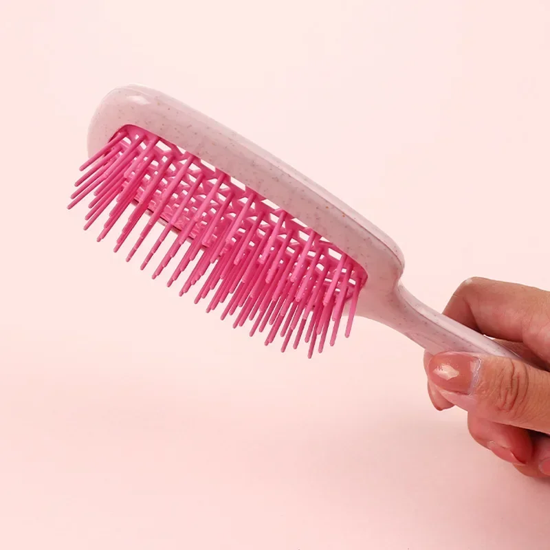 Square Grid Hollow-out Massage Comb Anti-static Dry and Wet Dual Use Fluffy Hair Home Hair Styling Combs Detangling Hair Brushes