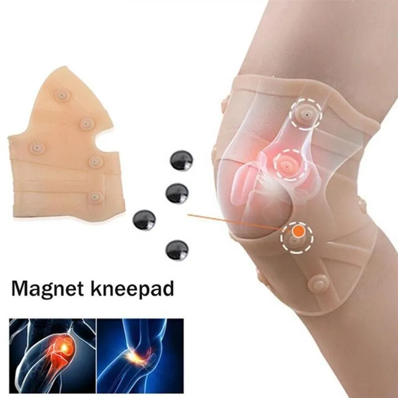 Silicone Professional Knee Pads Magnetic Therapy High Elasticity and Comfort Pain Relief Outdoor Sports Knee Pads Joint Pads