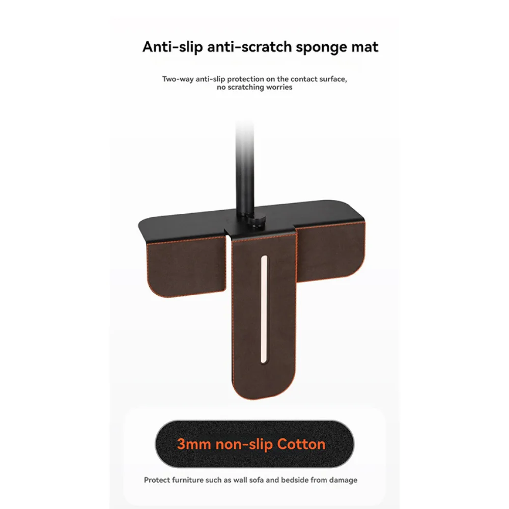 Металлический карданный кронштейн с шаровой головкой для гостиной, прикроватный диван, монтажный зазор, регулируемый по высоте, скрытый держатель для проектора