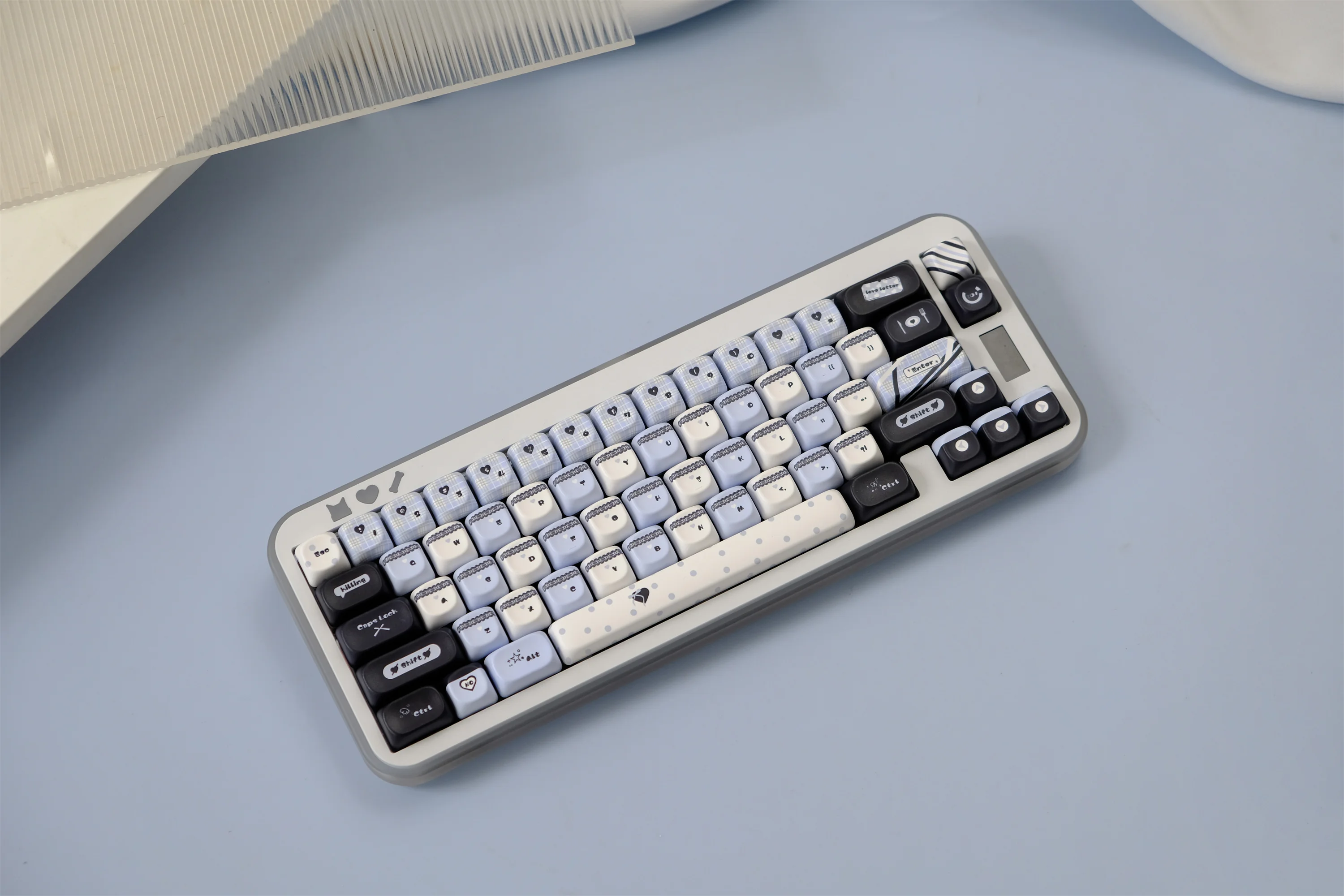 Blue Black Lace 126 Keys Keycaps Set PBT Material MOA Profile Keycap DYE-SUB Wooting For CHERRY MX Switch Mechanical Keyboard