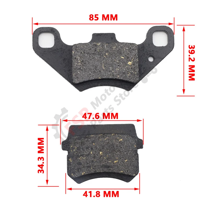 1 set of ATV brake pads suitable for KAZUMA MF 90 Falcon compatible ADLY EXPLORER MH PGO QUADZILLA HAMMERHEAD BUGGIES Quad parts