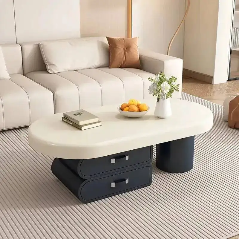 Mesa de Café Simples para Sala de Estar, Design Glamouroso e Único, Mesa de Café Moderna de Luxo, Mesas de Centro para Sala de Estar