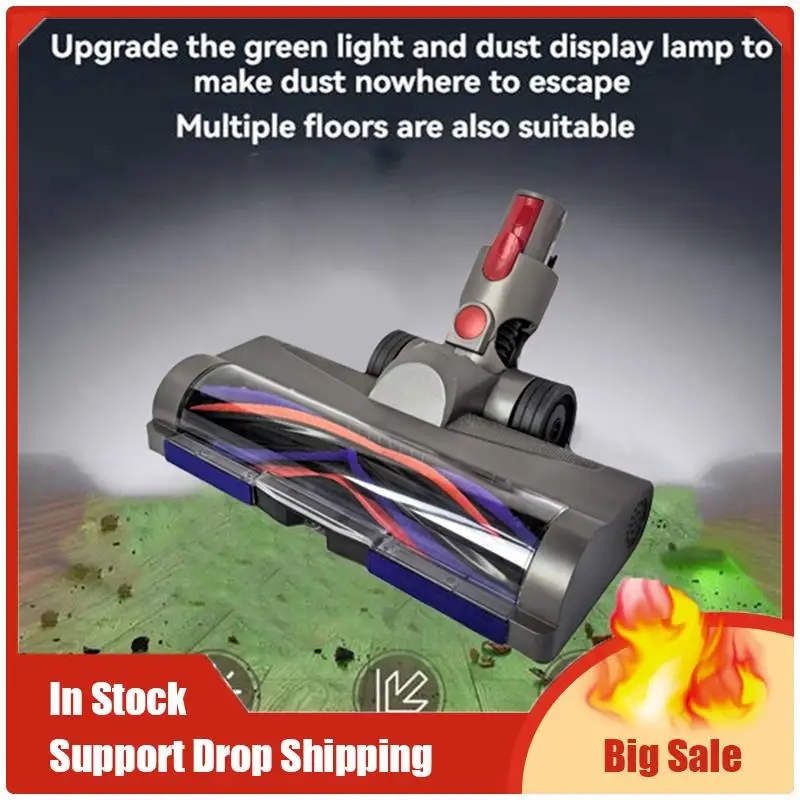 

Top Deals Direct Drive Head For Dyson V7 V8 V10 V11 V15 Vacuum Attachments For Hardwood Floor Carpets Attachment