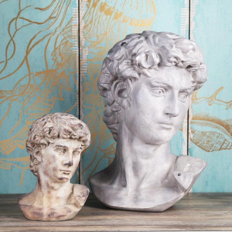

Minimalism David Sculpture Mythical Figures Statue Creative Character Resins Ornaments Desk Decoration Crafts Modern Home Decor