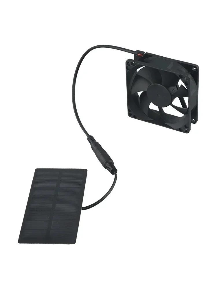 Greenhouse Cooling Outdoor Camping Fan 5V Solar Fan Cooling Easy To Use Epoxy Resin Lamination IP65 Waterproof