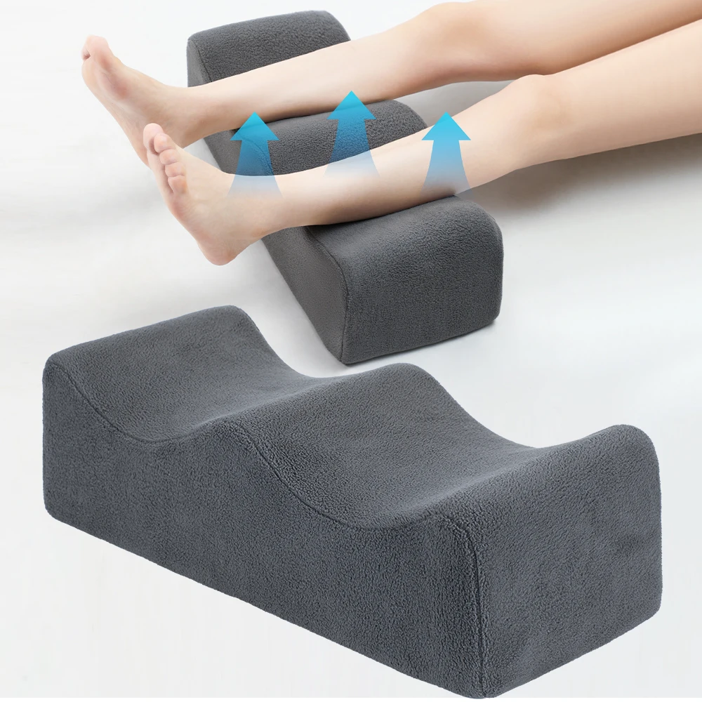 Leg Pillows, Relief Waist Pain Leg Cushion, Sleeping Leg Raiser for Bed, Sofa, Lounge Chairs, Bottom Anti-Slip & Two Fixed Bands
